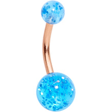 Load image into Gallery viewer, Aurora Gem Rose Gold Tone Variety Bulldog Belly Ring Set of 4
