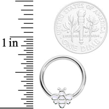 Load image into Gallery viewer, 14G 1/2 Bumble Bee BCR Captive Nipple Ring Set
