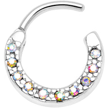 将图片加载到图库查看器，16G 5/16 Aurora Gem Paved Cartilage Clicker
