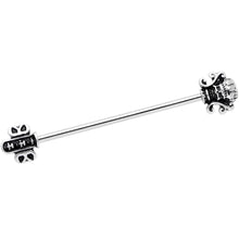 Load image into Gallery viewer, 14G Renaissance Flair Industrial Barbell 38mm
