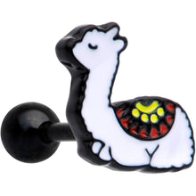 Load image into Gallery viewer, 16G 1/4 Snoozing Llama Cartilage Tragus Earring
