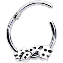Load image into Gallery viewer, 16G 3/8 Happy Giraffe Hinged Segment Ring
