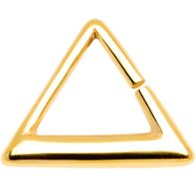 将图片加载到图库查看器，16G 5/16 Gold Tone Triangle Cartilage Tragus Daith

