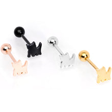 将图片加载到图库查看器，Multicolor Flat Top Kitty Cat Barbell Tongue Ring Set of 4
