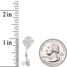 Load image into Gallery viewer, Ornate Filigree Key Top Mount Belly Ring
