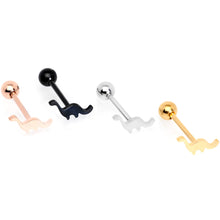 Load image into Gallery viewer, Multicolor Dinosaur Barbell Tongue Ring Set of 4
