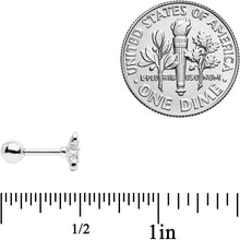 Load image into Gallery viewer, 16G 1/4 CGem Center Flower Cartilage Tragus Earring
