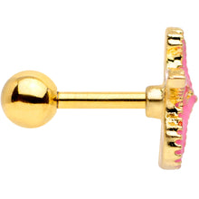 Load image into Gallery viewer, 16G 1/4 Gold Tone Pink Nautical Starfish Beach Cartilage Tragus
