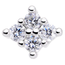 Load image into Gallery viewer, 20G 5/16 Clear CZ Gem Princess Nose Screw
