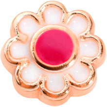 Load image into Gallery viewer, 18G 5/16 Rose Gold Tone Spring Flower L Shaped Nose Ring
