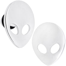 Load image into Gallery viewer, Steel Space Alien Single Flare Plug Set 14G to 2G
