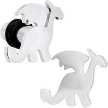 Load image into Gallery viewer, Steel Fantasy Dragon Single Flare Plug Set 14G to 2G
