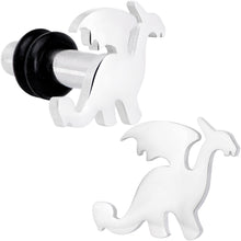 Load image into Gallery viewer, Steel Fantasy Dragon Single Flare Plug Set 14G to 2G
