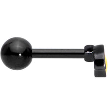Load image into Gallery viewer, 16G 5/16 Yellow Black Aviator Sunglasses Cartilage Tragus Earring
