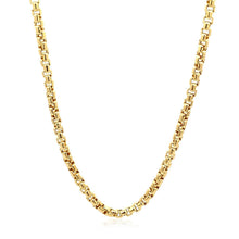 将图片加载到图库查看器，3.4mm 14k Yellow Gold Round Box Chain
