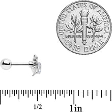 Load image into Gallery viewer, 16G 1/4 Clear Gem Heart Spider Cartilage Tragus
