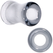 将图片加载到图库查看器，Translucent Black Glass Tunnel Plug Set 2G to 1 Inch
