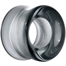 将图片加载到图库查看器，Translucent Black Glass Tunnel Plug Set 2G to 1 Inch
