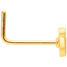 Load image into Gallery viewer, 22G 5/16 Gold Tone Happy Hour Beer Mug L Shaped Nose Ring
