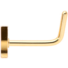 Load image into Gallery viewer, 20G 5/16 Gold Tone Glass of Champagne L Shaped Nose Ring
