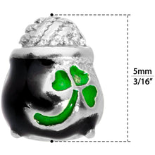 Load image into Gallery viewer, 18G 5/16 St Patricks Day Pot O Gold L Shaped Nose Ring
