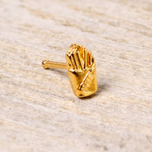 Load image into Gallery viewer, 20G 1/4 Gold Tone Fast Food French Fries Nose Bone
