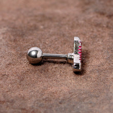 Load image into Gallery viewer, 16G 1/4 Pink High Top Sneaker Cartilage Tragus Earring
