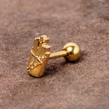Load image into Gallery viewer, 16G 1/4 Gold Tone Fast Food French Fries Cartilage Tragus Earring
