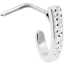 Load image into Gallery viewer, 20G 5/16  Steel Dainty Dots Faux Hoop L Shaped Nose Ring
