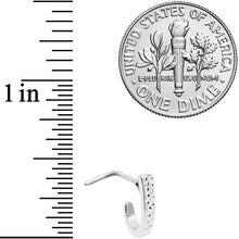 Load image into Gallery viewer, 20G 5/16  Steel Dainty Dots Faux Hoop L Shaped Nose Ring
