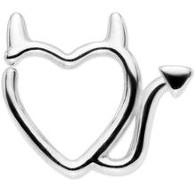 Load image into Gallery viewer, 16G 1/4 Little Devil Halloween Heart Closure Ring
