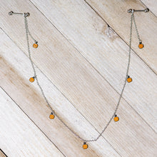 将图片加载到图库查看器，14G 5/8 Orange Pumpkin Patch Halloween Dangle Nipple Chain
