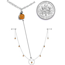 将图片加载到图库查看器，14G 5/8 Orange Pumpkin Patch Halloween Dangle Nipple Chain
