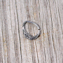 Load image into Gallery viewer, 16G 3/8 Man in the Crescent Moon Teardrop Right Ear Closure Ring
