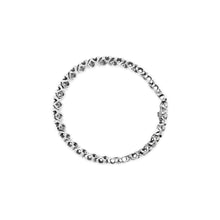 Load image into Gallery viewer, 10K White Gold 1 1/2 Cttw Diamond Alternating Diamond and X-Link 7.5" Tennis Bracelet (H-I Color, I2-I3 Clarity)

