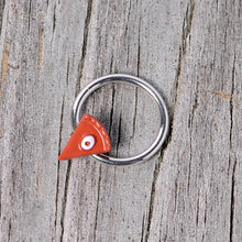 Load image into Gallery viewer, 16G 3/8 Brown Pumpkin Pie Thanksgiving Holiday BCR Captive Ring
