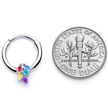 Load image into Gallery viewer, 16G 3/8 Christmas Lights Holiday Septum Clicker
