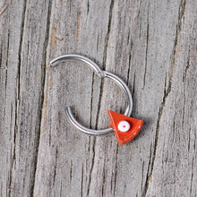 Load image into Gallery viewer, 16G 3/8 Pumpkin Pie Thanksgiving Holiday Hinged Segment Ring
