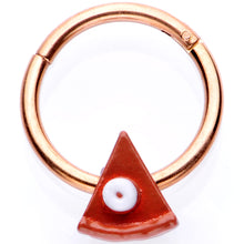 将图片加载到图库查看器，16G 3/8 Rose Gold Tone Pumpkin Pie Holiday Hinged Segment Ring
