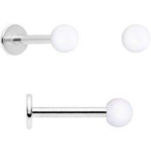 Load image into Gallery viewer, 16G 5/16 Pink Peach Matte Labret Monroe Tragus Set of 4

