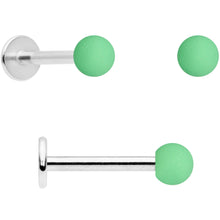 Load image into Gallery viewer, 16G 5/16 Pink Peach Matte Labret Monroe Tragus Set of 4
