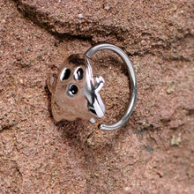 Load image into Gallery viewer, 20G 5/16 Scary Boo Ghost Halloween Nose Hoop

