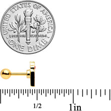 Load image into Gallery viewer, 16G 1/4 Gold Tone Holiday Candle Cartilage Tragus Earring

