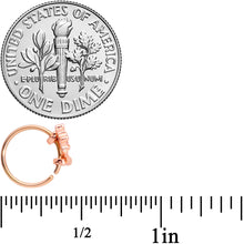 Load image into Gallery viewer, 20G 5/16 Rose Gold Tone Magic Genie Lamp Nose Hoop
