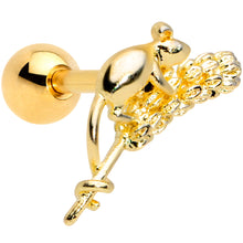 Load image into Gallery viewer, 16G 1/4 Gold Tone Wheat Mouse Cartilage Tragus Earring
