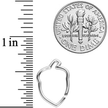 Load image into Gallery viewer, 16G 3/8 Steel Autumn Acorn Closure Ring
