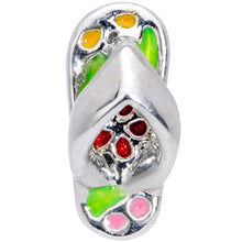 Load image into Gallery viewer, 16G 1/4 Pink Green Beach Flip Flop Sandal Cartilage Tragus
