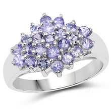 Load image into Gallery viewer, 1.61 Carat Genuine Tanzanite .925 Sterling Silver Ring
