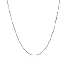 Load image into Gallery viewer, 14k White Gold Diamond Cut Round Wheat Chain 1.0mm

