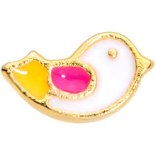 Load image into Gallery viewer, 20G 1/4 Gold Tone Pink Wing Pretty Bird Nose Bone

